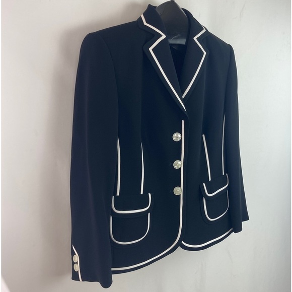 Basler Jackets & Blazers - BASLER Black And White Blazer